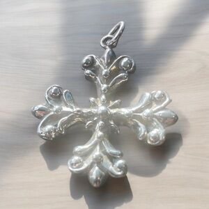 Sterling silver Christmas cross
